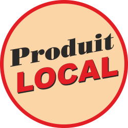 Adhésif Produit LOCAL rouge...