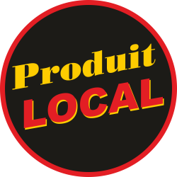 Adhésif Produit LOCAL jaune...