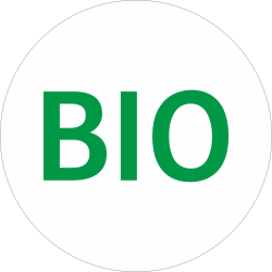 Adhésif BIO vert sur blanc