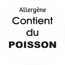 Adhésif allergène - Poisson...