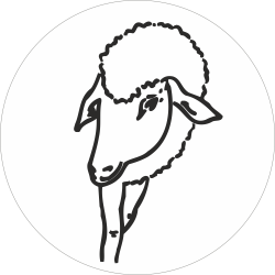 Adhésif tête animal -...