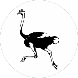 Adhésif tête animal -...