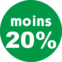 Adhésif REMISE -20% blanc...