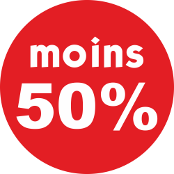 Adhésif REMISE -50% blanc...