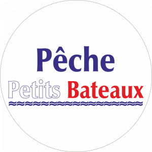 Adhésif Information Clientèle - Pêche Petits Bateaux bleu/rouge fond blanc