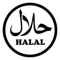 Adhésif Halal - HALAL noir...