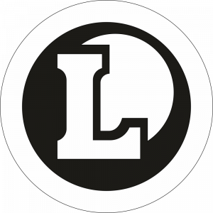 Adhésif logo grande distribution (G.M.S) - LECLERC noir et blanc fond blanc