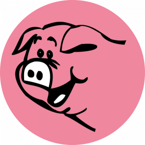 Adhésif Traçabilité Animale - Porc fond Rose