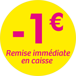 Adhésif REMISE - 1€ remise...