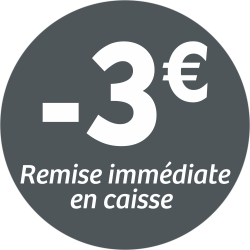 Adhésif REMISE -3€ remise...