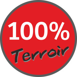 Adhésif 100% Terroir blanc...