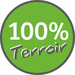 Adhésif 100% Terroir blanc...