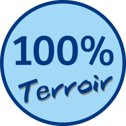 Adhésif 100% Terroir bleu...