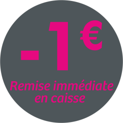 Adhésif REMISE -1€ remise...