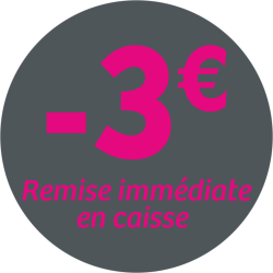 Adhésif REMISE -3€ remise...