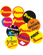 Macaron promo - Adhésifs promotionnels - Adhésifs Offre Spéciale  - sticker promo - sticker offre spéciale - promo semaine - sticker l'Affaire du jour - affaire du jour